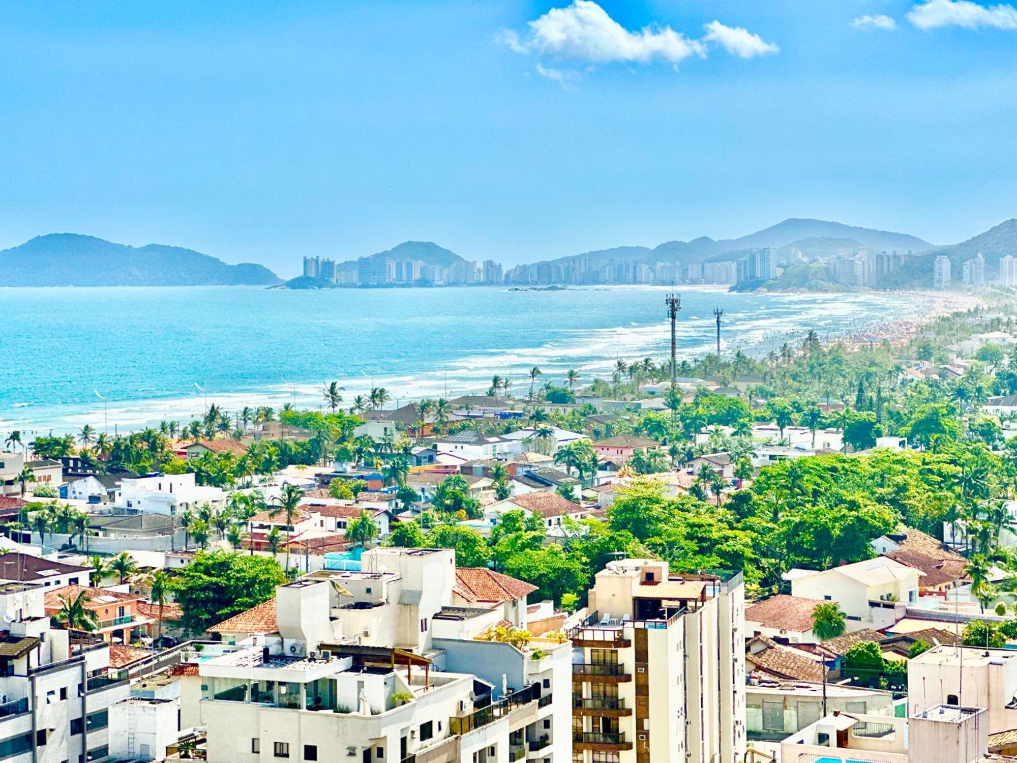 Enseada Apto Novo Vista Mar Guaruja Bagian luar foto
